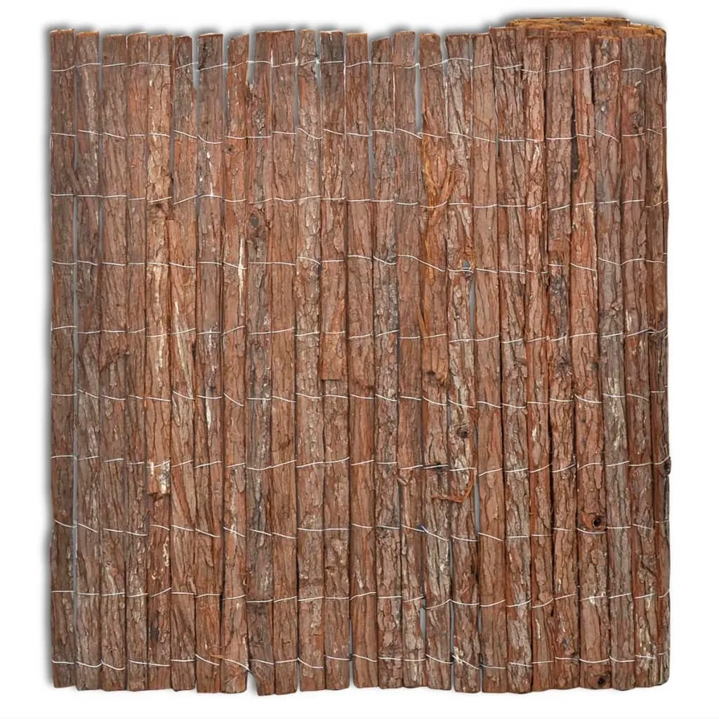 Brise-vue en écorce naturelle 400x100 cm de The Living Store de jardin