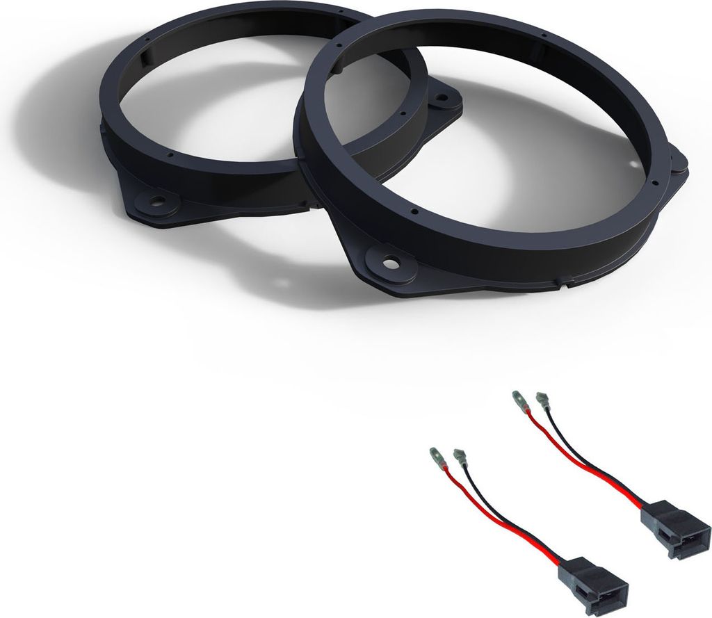 Audioproject A319-10 - Autoradio Lautsprecherringe SET kompatibel für Opel Astra H Corsa D E Signum Vectra Ford KA Alfa Romeo Mito Fiat 500 Punto ...
