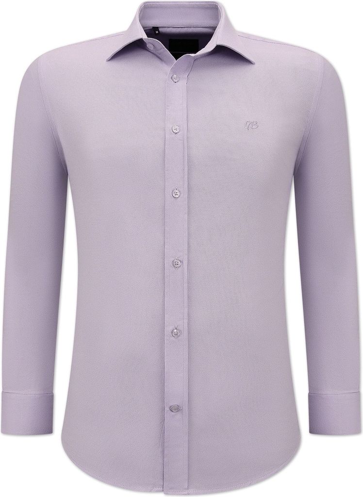 Slim Blank Oxford Hemd Für - M