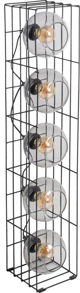 Näve Leuchten Glas-Stehleuchte "CESTA" H: 95cm Glas-Stehleuchte "CESTA" H: 95cm Stehleuchte - Glas-Stehleuchte "CESTA" h: 95cm, Stehlampe im Indus...
