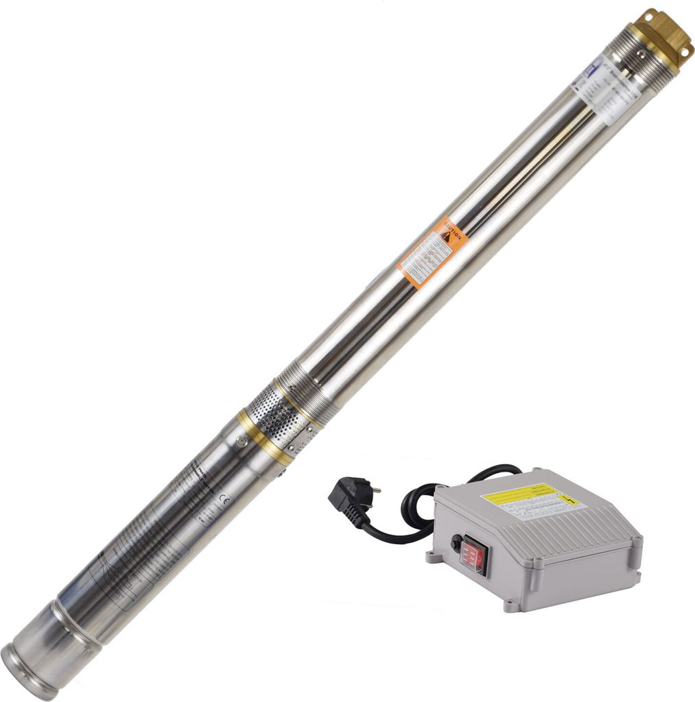 Agora-Tec 3 Zoll Brunnenpumpe Tiefbrunnenpumpe 550W 15m Kabel