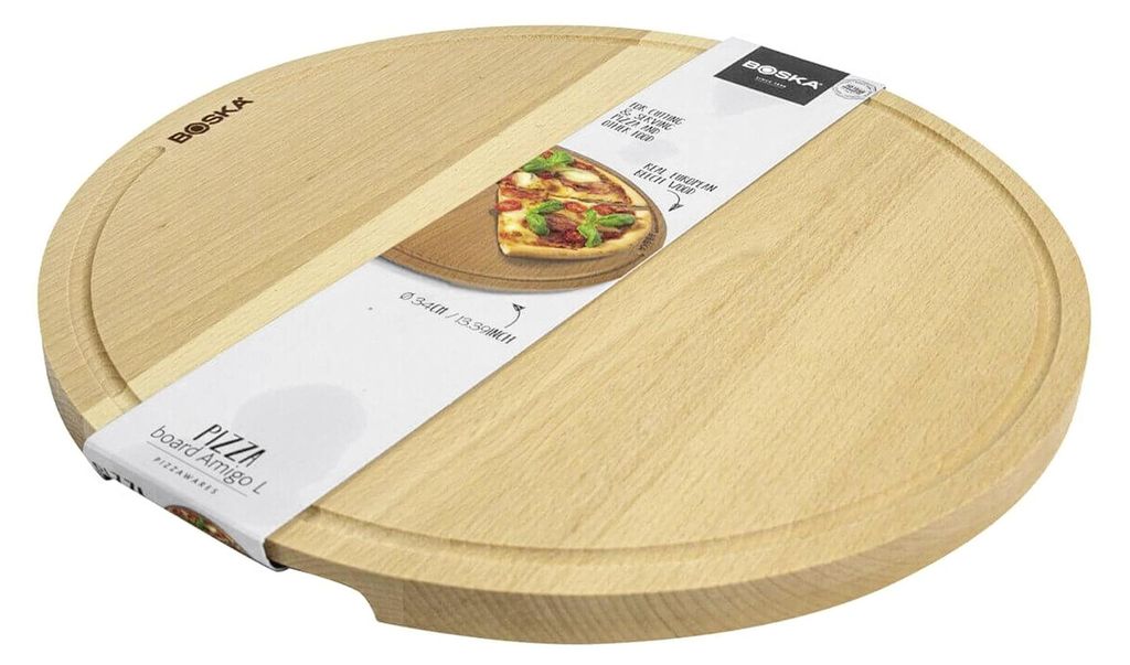 Boska Pizzabrett Amigo L, Pizza-Servierbrett, Buchenholz, Immagine del prodotto 