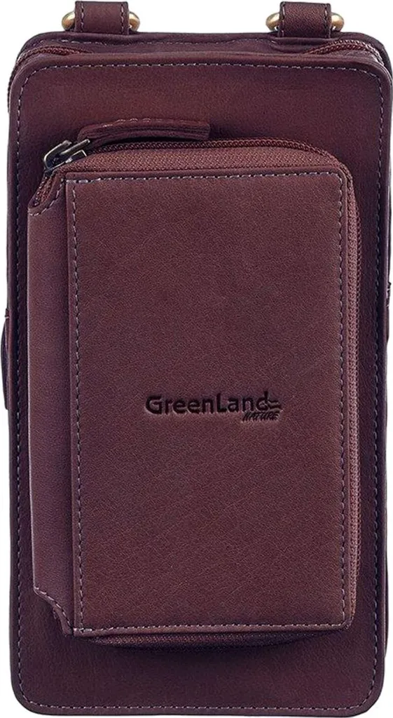 GreenLand Nature Portafoglio Donna con Porta Smartphone Pelle