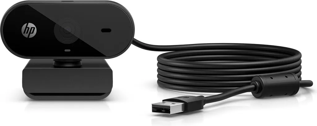 HP Webcam 320 FHD Caméra USB-A Haute Définition avec Micro Intégré
