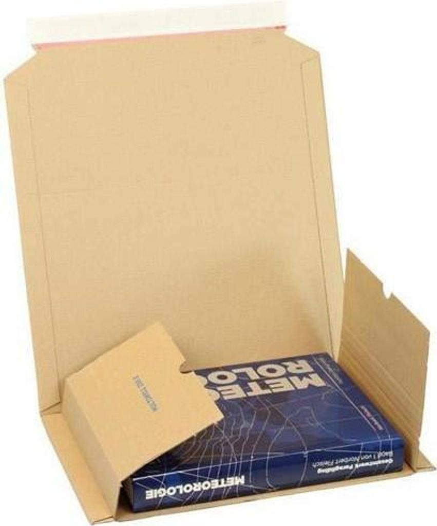 Medienverpackung Multiwell Maße 270x185x20-60mm B5 braun SK-Verschluss TRANSPAK