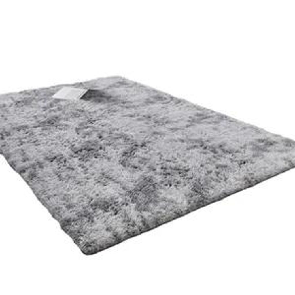 Tapis à poils longs et moelleux, gris, 160 x 220 cm Image du produit 