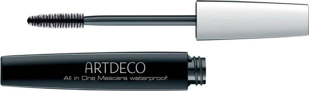 Artdeco All In One Mineral Mascara Waterproof wasserfeste Wimperntusche für verlängerte Wimpern und Volumen Black 10 ml