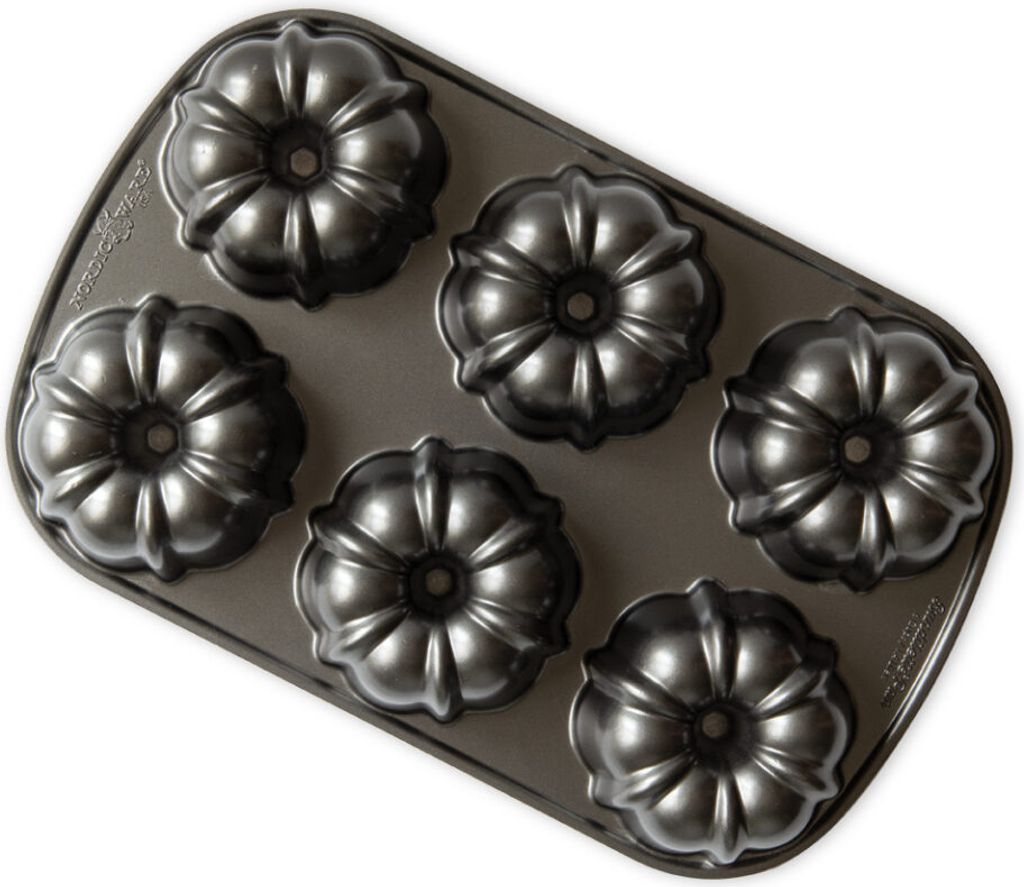 Nordic Ware Original Mini Gugelhupfform für 6 Kuchen