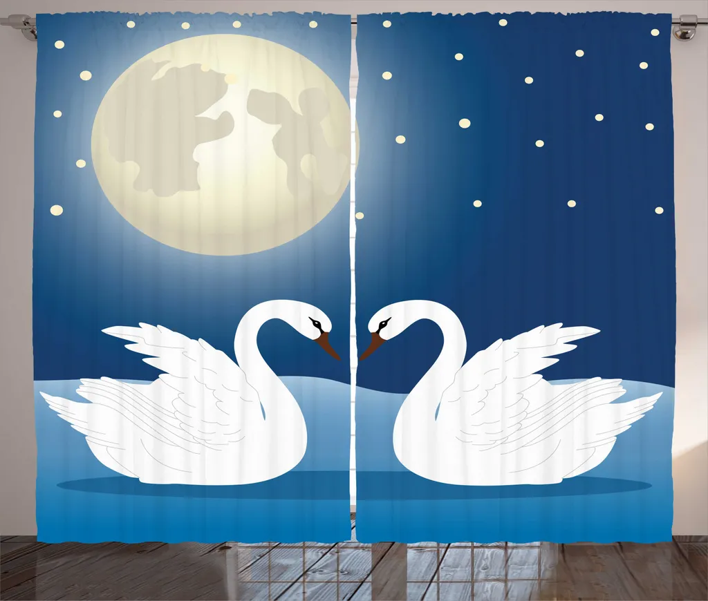 Tende ABAKUHAUS Swans Moonlight - 280x245cm a Prezzo Imbattibile