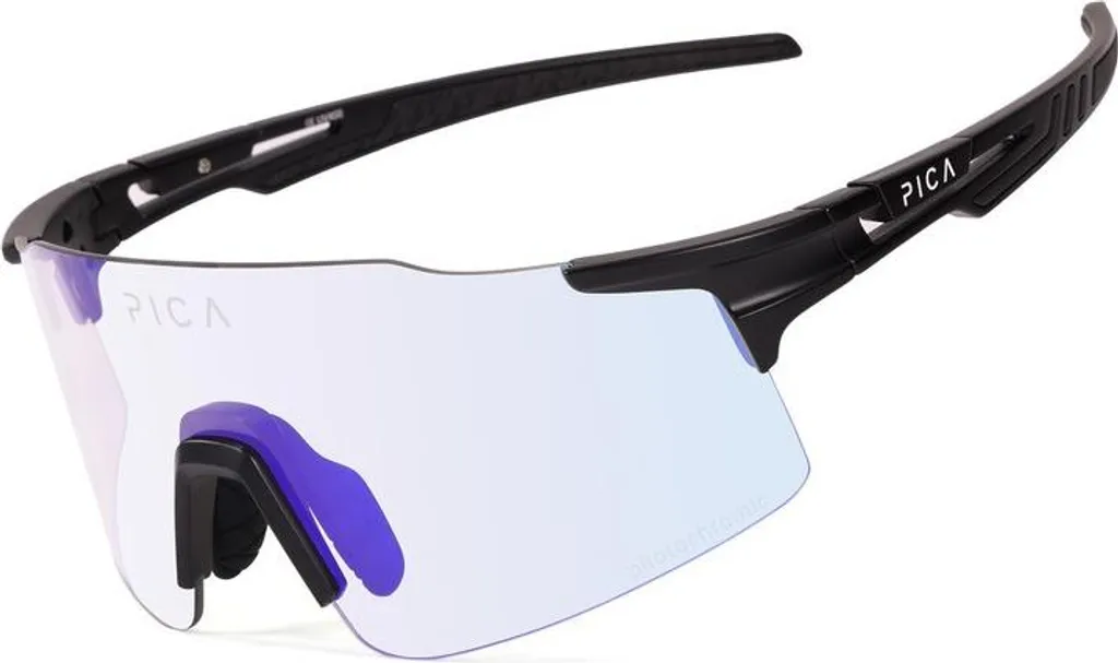 Lunettes de soleil de sport photochromiques bleues pour le cyclisme