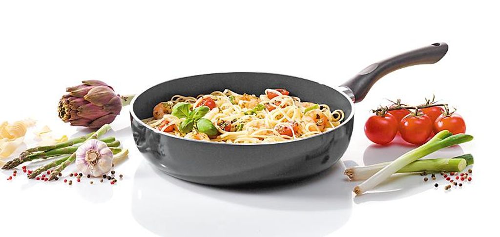 Krüger 1020 Padella Antiaderente Diametro L, Adatta A Induzione, Manico Ergonomico