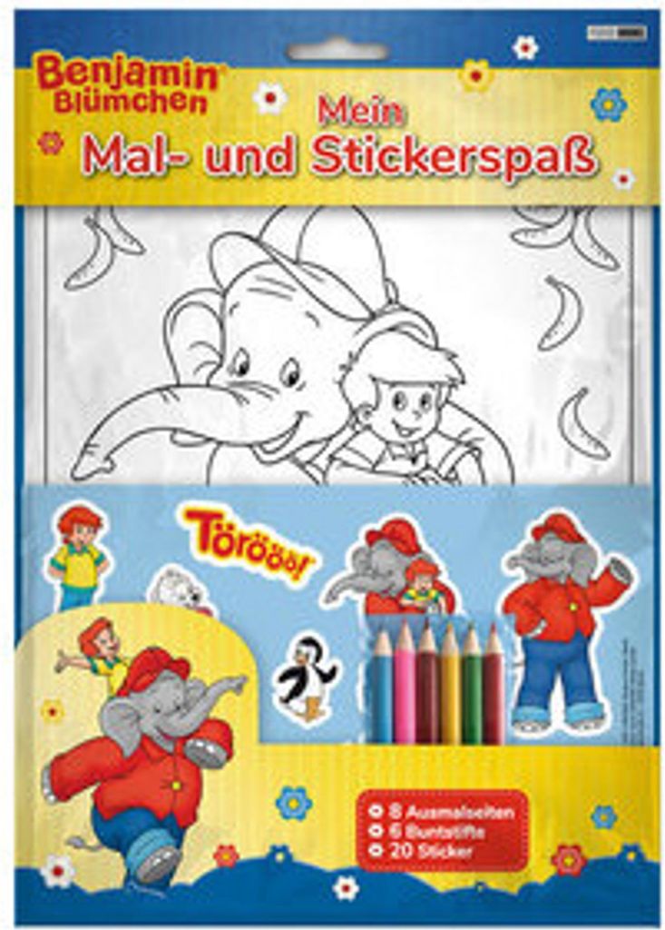 Benjamin Blümchen: Mein Mal- und Stickerspaß Produktbild 