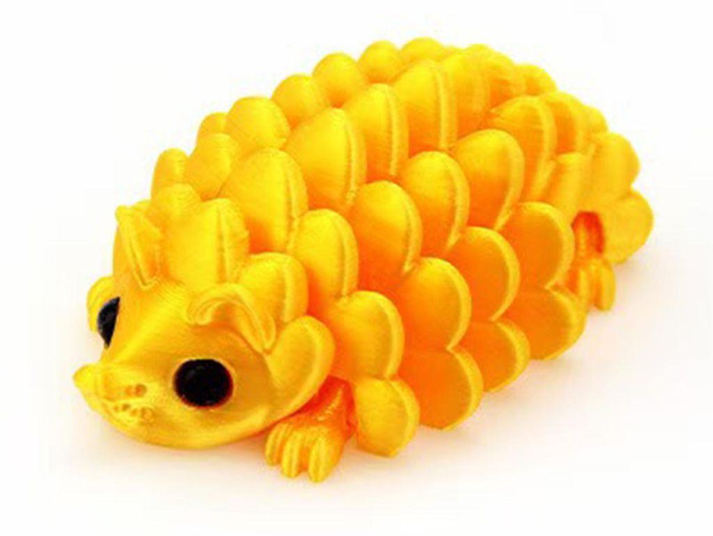 3D-gedruckte Igelfigur aus Tannenzapfen mit beweglichen Gelenken – Stressabbauendes Fidget-Spielzeug für Zuhause, Büro oder Schreibtisch – De...
