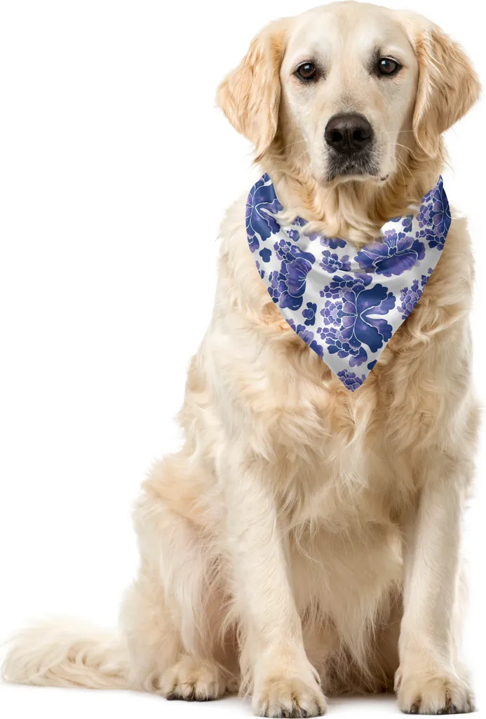 Ideale Regalo: Bandana ABAKUHAUS Chinese Lotus Viola 40x40 per Pet