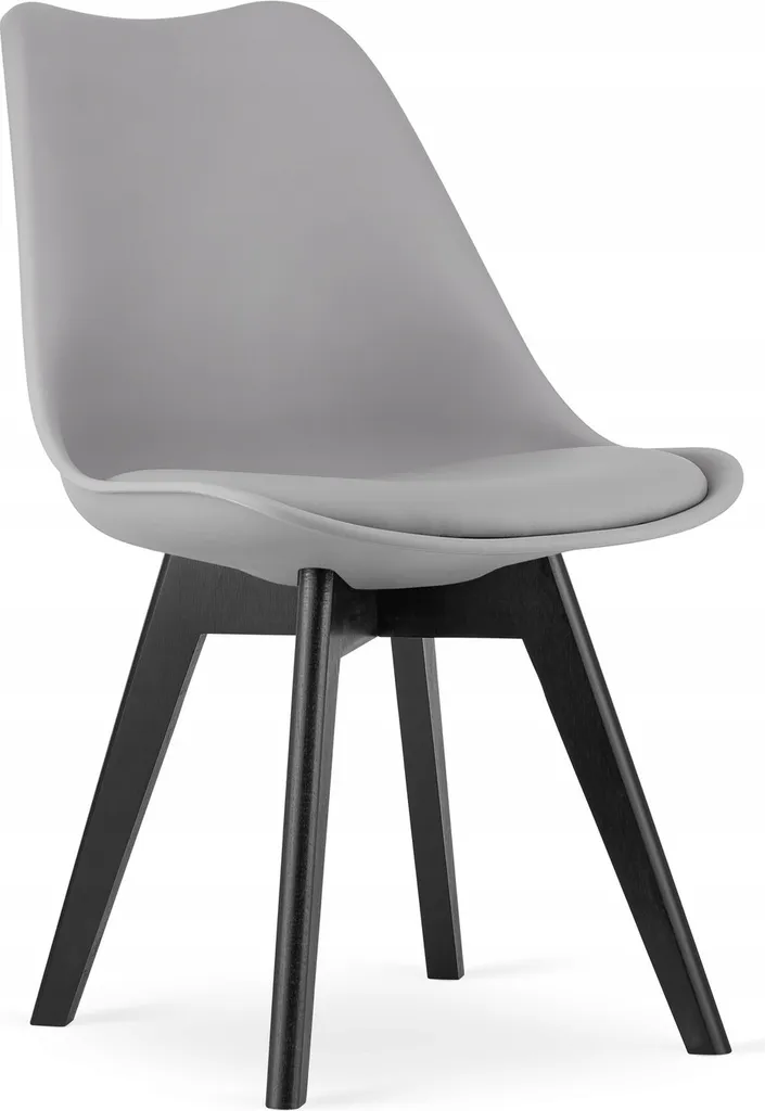 Sedia Ergonomica da Pranzo 49x52x82 cm Struttura Metallo Nero