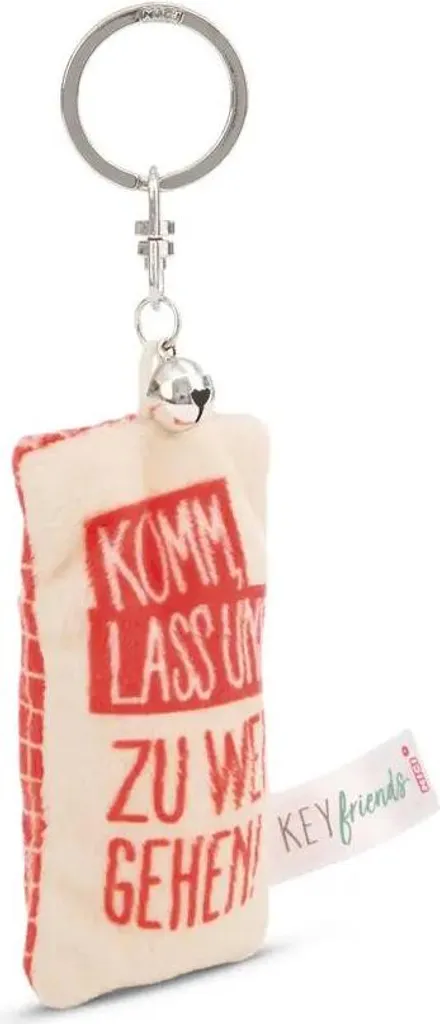 Porte-clés décoratif mini coussin peluche pour sac et clés - Doux 10cm