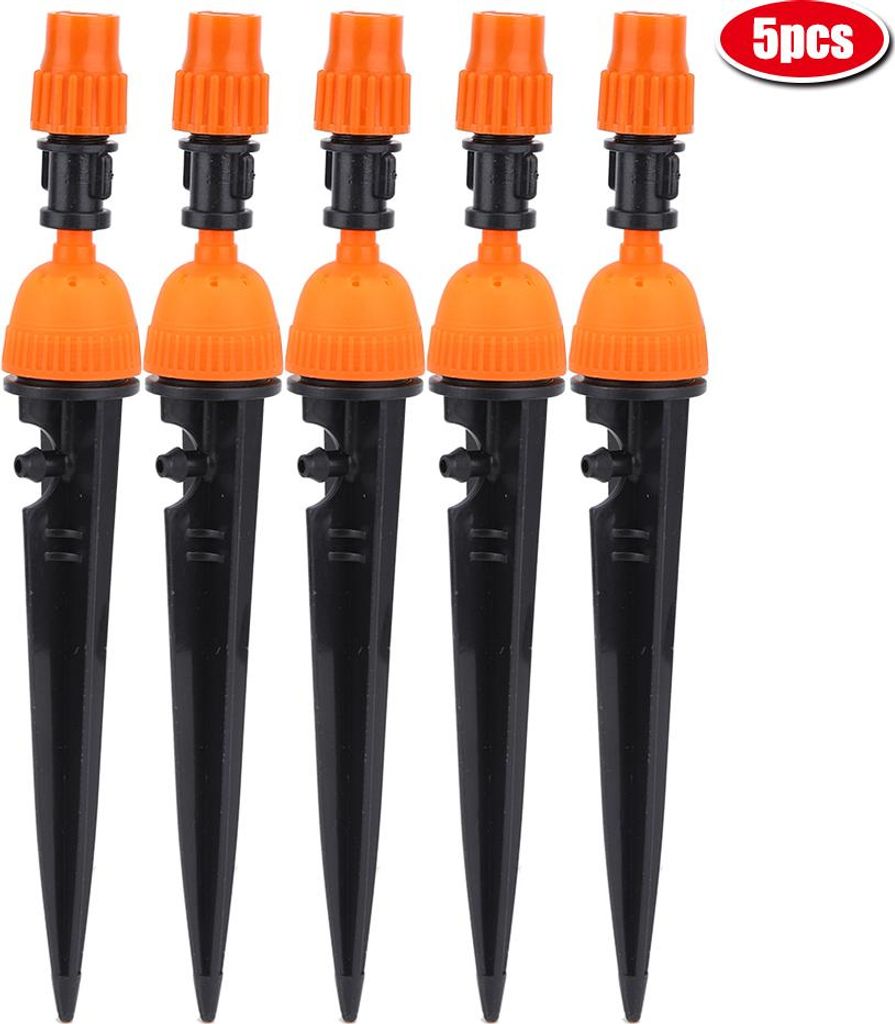 Drip Irrigation System Nozzle Sprayer Garden Plant Hose Self Watering (5pcs)