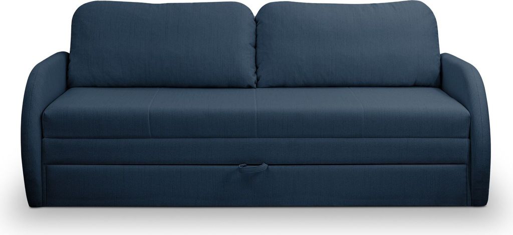 Selsey DIEGO - 3-Sitzer-Sofa mit Schlaffunktion und Bettkasten, dunkelblau
