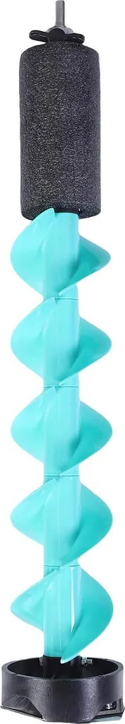 Foret à glace 5 pouces bleu avec pointe de localisation et corps nylon