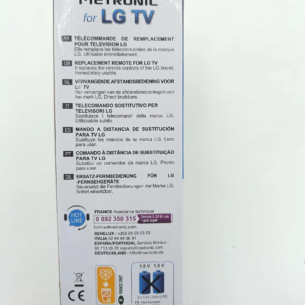 Télécommande Universelle Infrarouge pour TV et Décodeur Metronic 495341 - 6