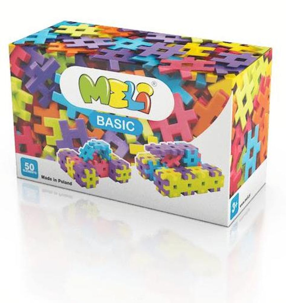 Meli Basic Konstruktionsbausteine-Set – 50 kreative Produktbild 