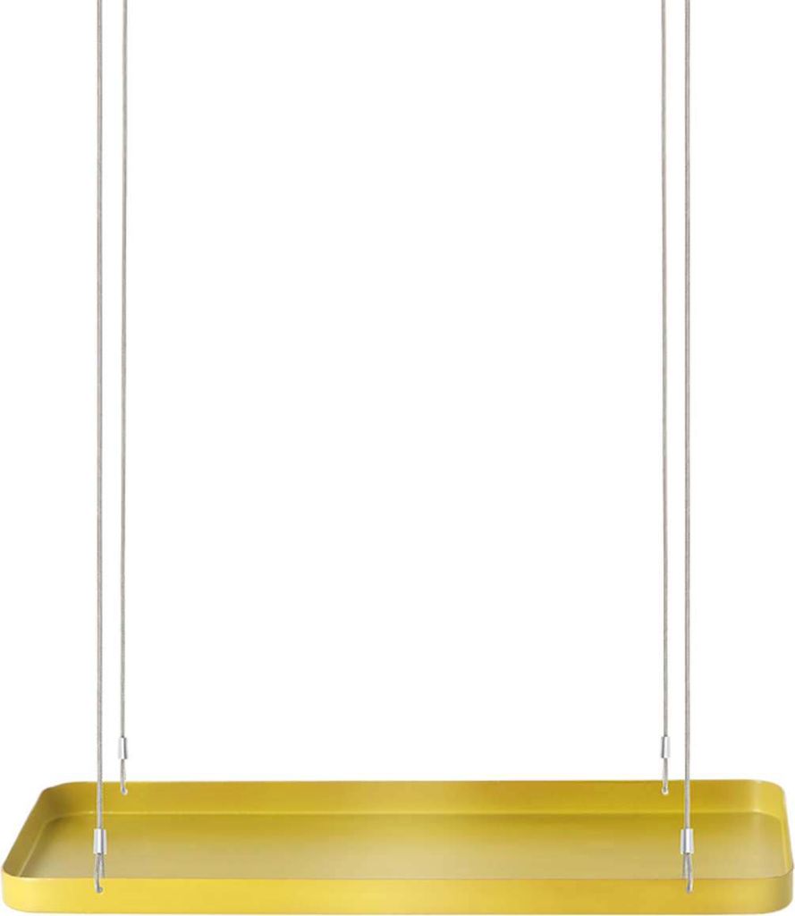 Esschert Design Pflanzentablett rechteckig Goldgelb 38 cm - Metall