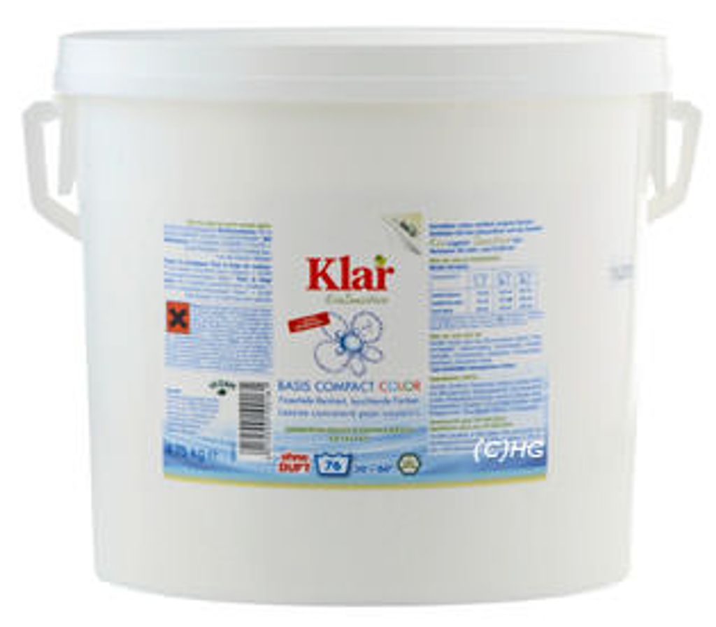 Klar Color Waschmittel ohne Duft 4,75kg Produktbild 