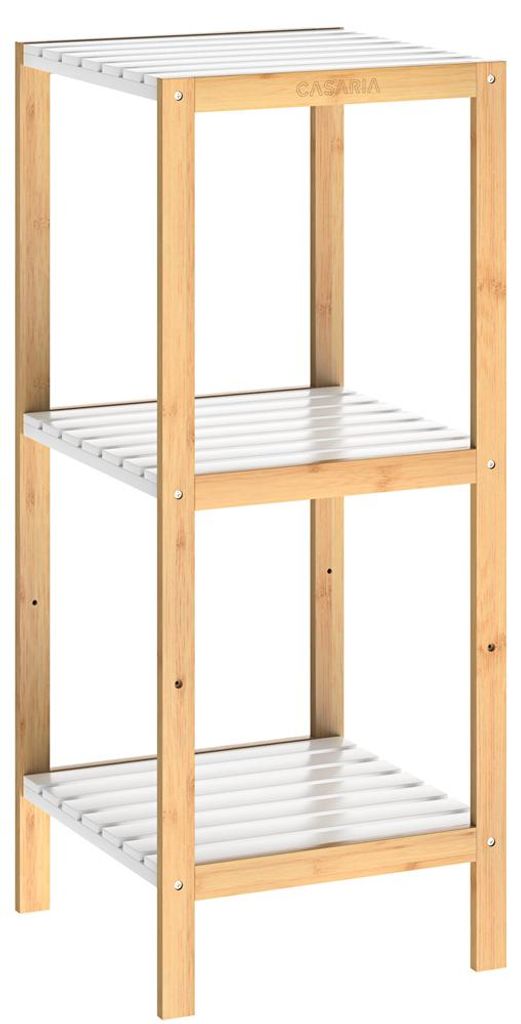 CASARIA® Badezimmer Regal Bambus Holz 3 Ablagen Produktbild 
