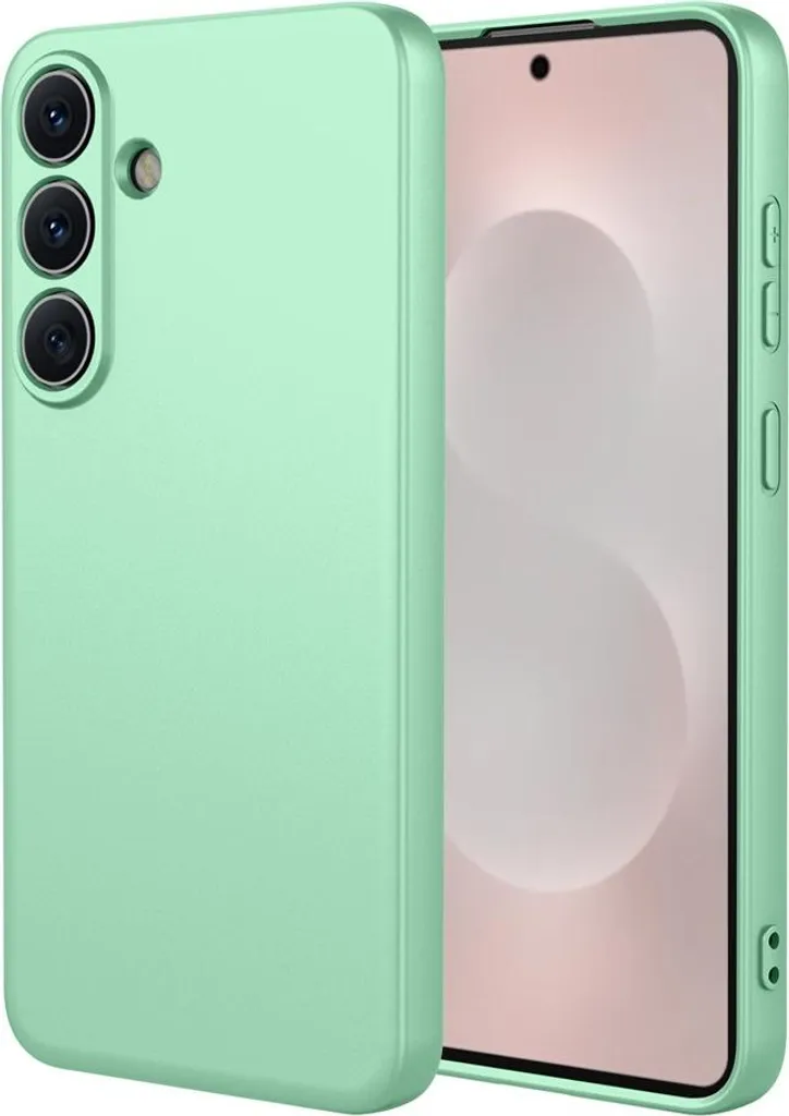Custodia Samsung S26 Silicone Soft Silk Verde Matcha - Cover Morbida