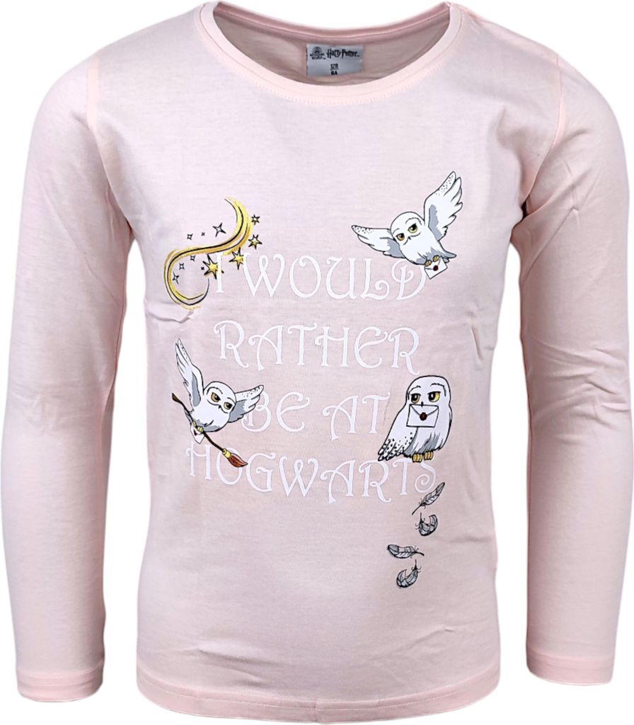 Langarmshirt Harry Potter Hedwig Rosa 116 cm