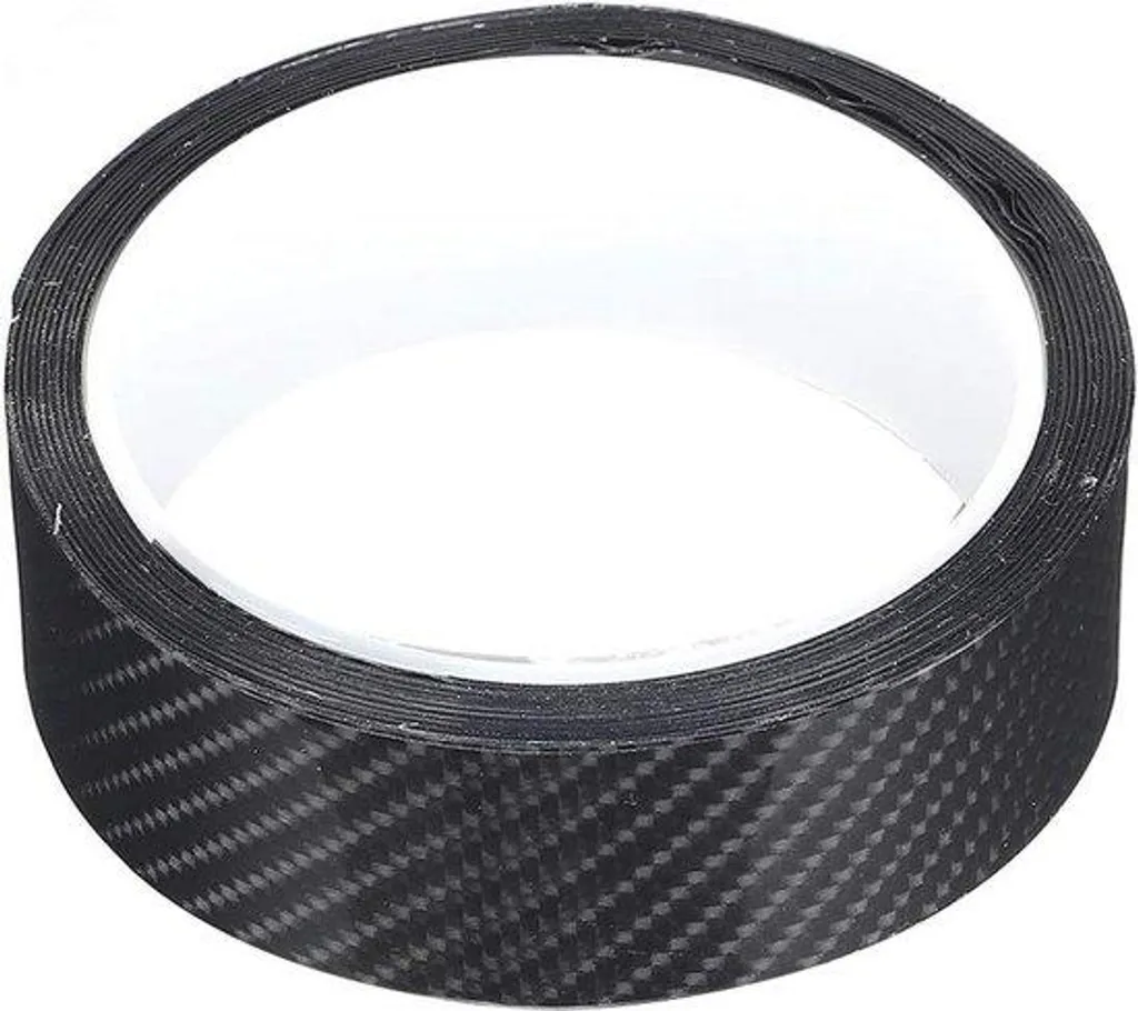 Film carbone noir 10cm x 3m autocollant ultra résistant aux rayures