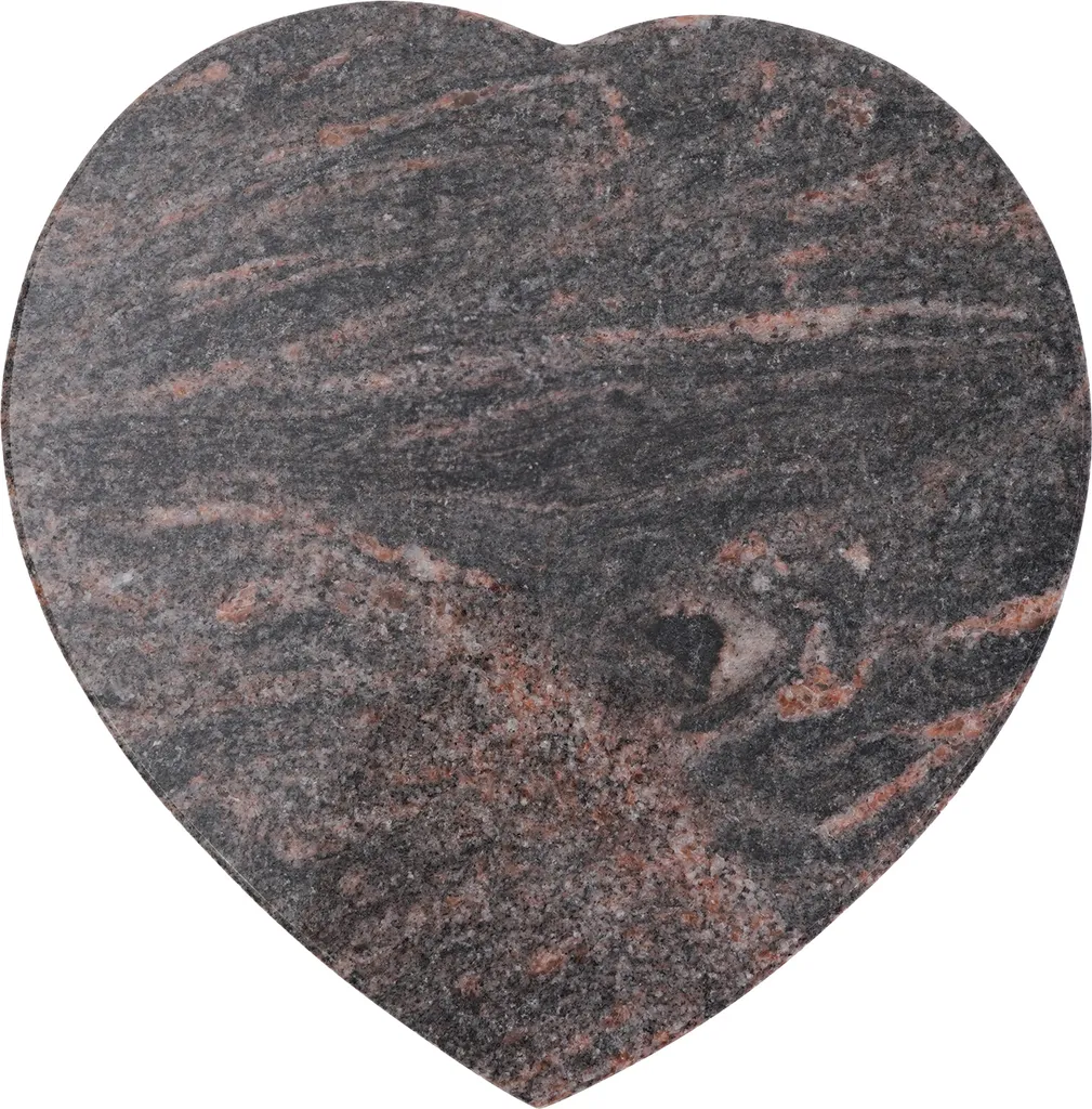 Bijoux funéraires Cœur Granit Himalaya poli, pendentif haute qualité