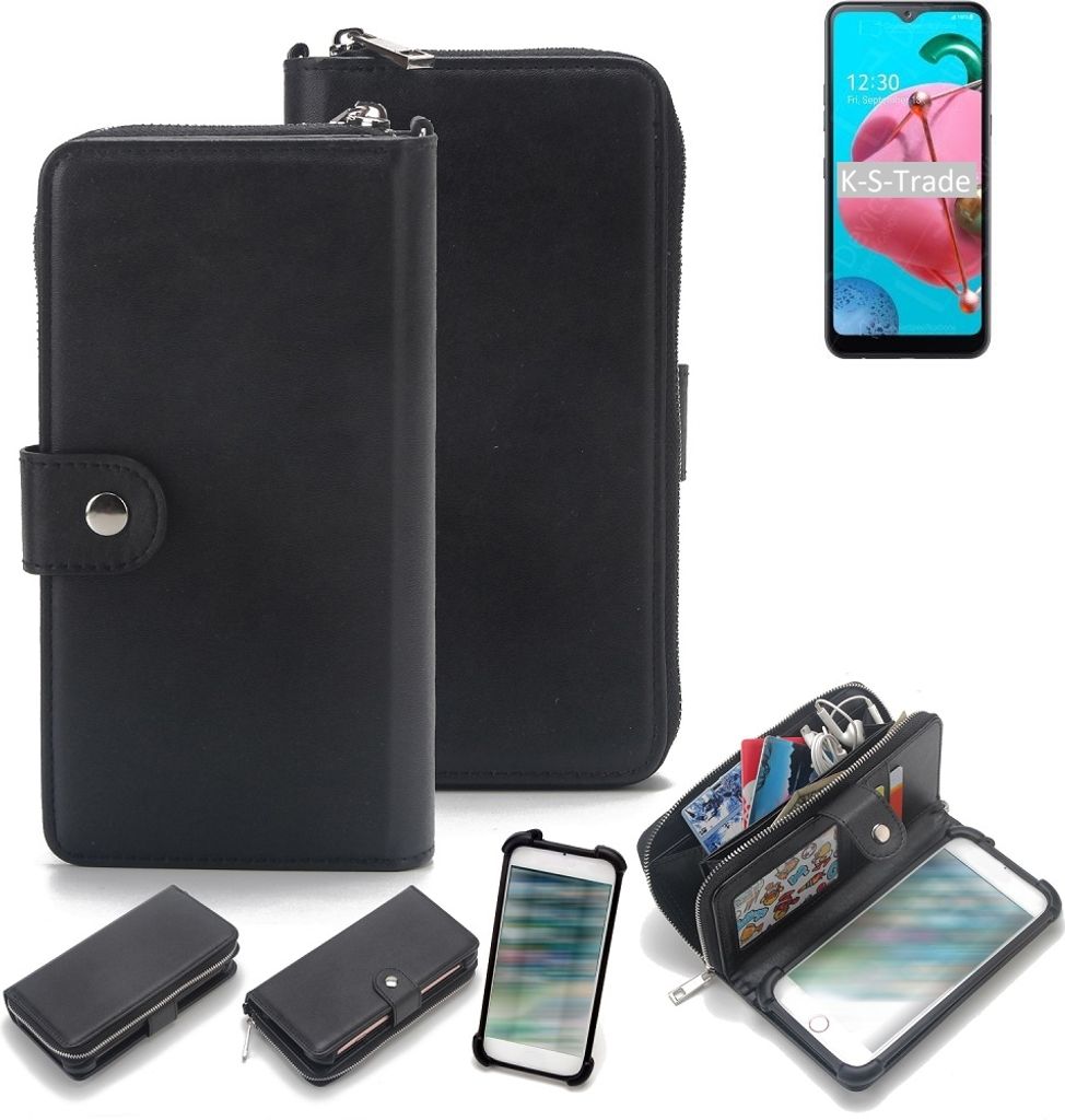 K-S-Trade 2in1 Handyhülle Schutzhülle kompatibel mit LG Electronics Reflect & Portemonnee Cover Handy Hülle Case Etui Geldbörse Wallet Bookstyle