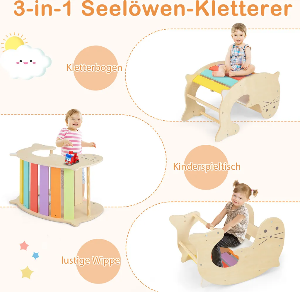 Structure d'escalade intérieure enfant pour activité physique et jeu - 3