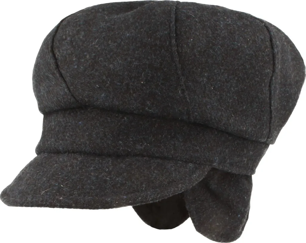 Cappello a palloncino in lana con motivo a spina di pesce di Hut-Breiter