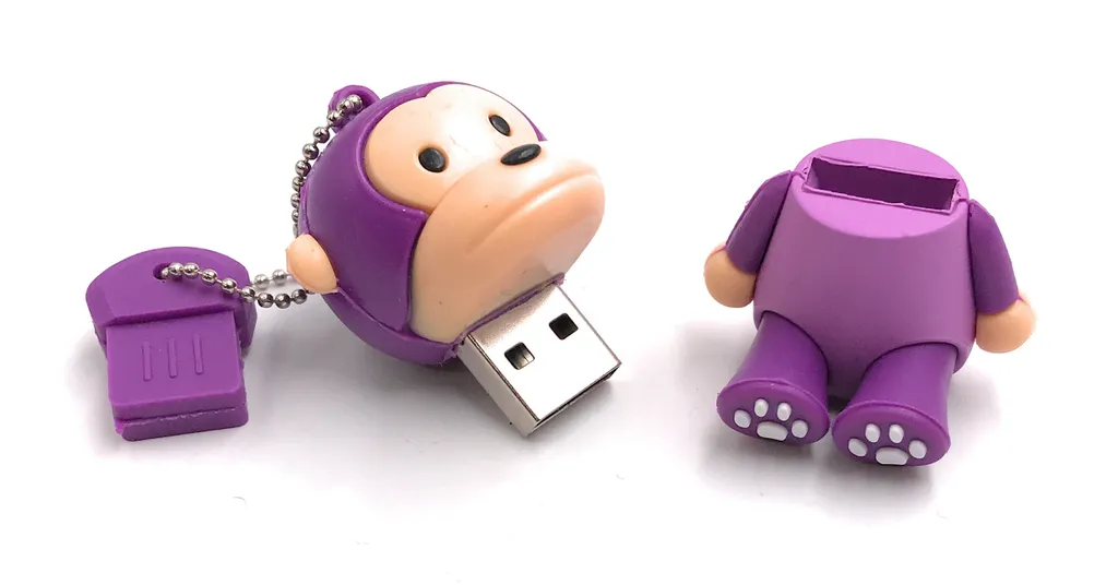 Clé USB 128 Go Anti-Perte Design Singe - USB 3.0 Rapide et Reconnaissable - 2