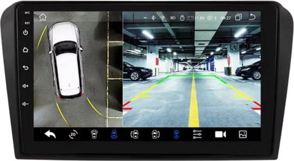 Autoradio mit Bluetooth und CarPlay für Mazda 3 (2004–2009) – kompatibel mit Apple und Android – Stereoanlage mit Navigationssystem