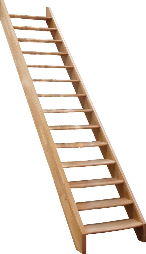 Minka Wangentreppe Classic 300cm max. Geschosshöhe Buche ohne Geländer