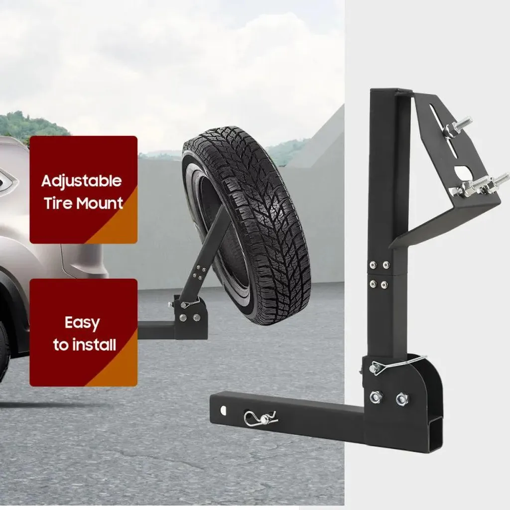 Support de roue de secours remorque BTJ-WWHTJ-011 pour attelage 2"