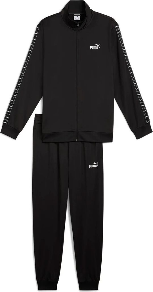 PUMA Poly Tape Trainingsanzug Herren, Größe:XXL, Farbe:Schwarz