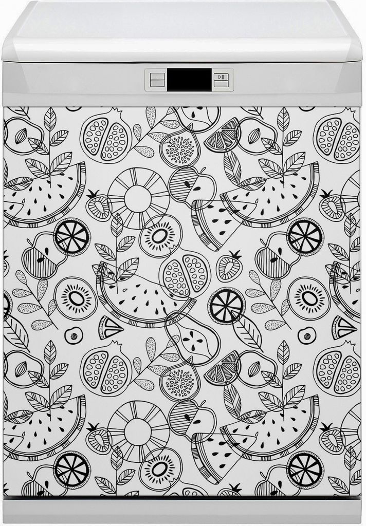 Magnete Dekorative Magnet Folie für Geschirrspüler 60x80 cm Küche - Frucht