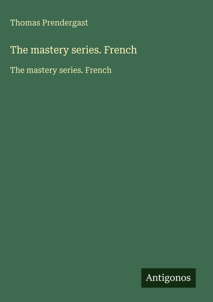 Die Serie Mastery. Französisch