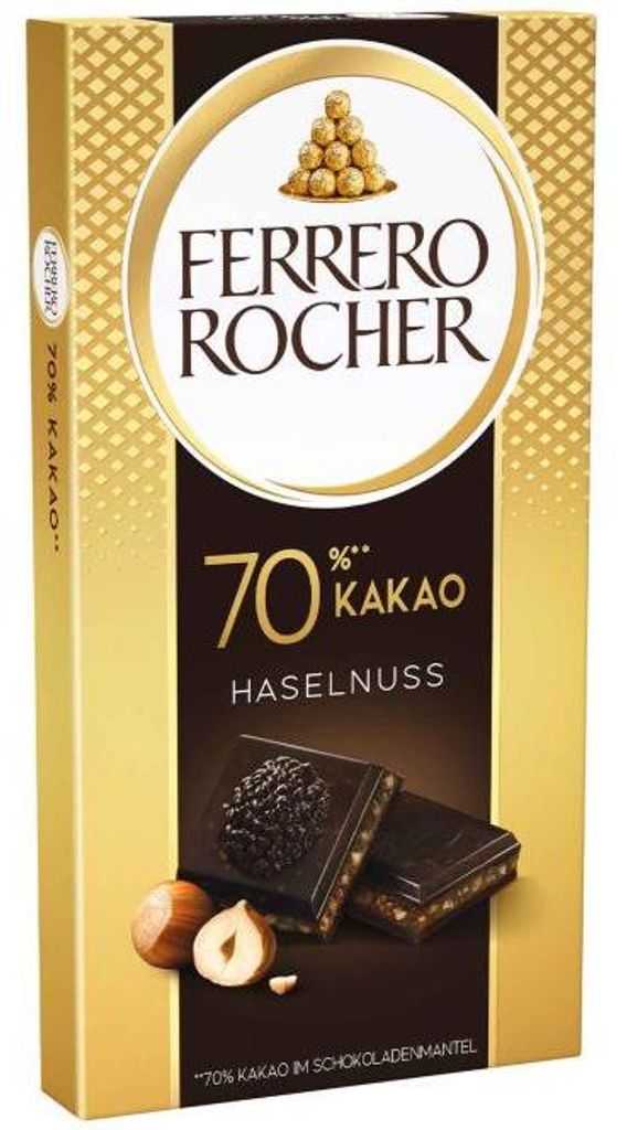 Ferrero 8000500447895, dunkle Schokolade, 90 g, Haselnuss, Produktbild 