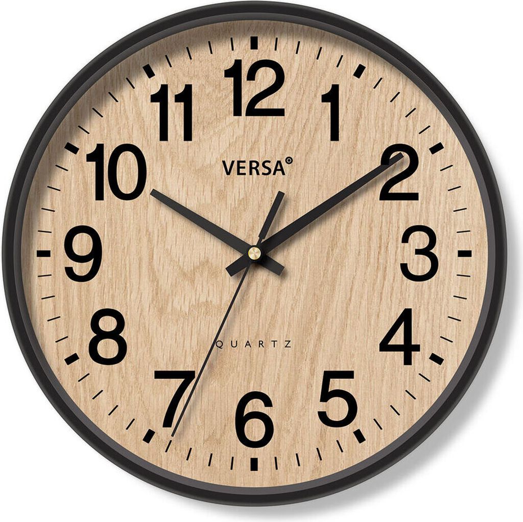 Wanduhr Versa Kunststoff 4,3 x 30 x 30 cm