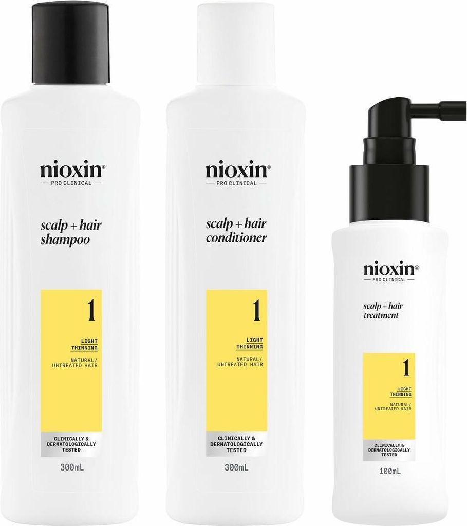 SYSTEM 1 - Kit - Behandlung fü r natü rliches Haar mit Produktbild 