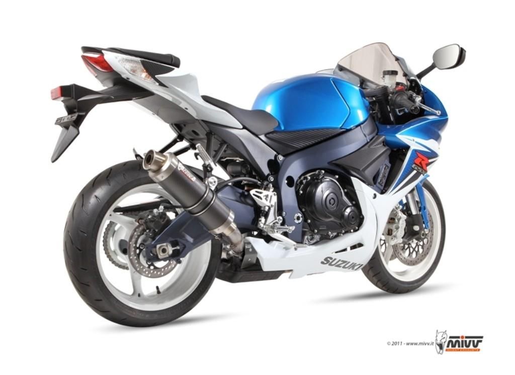 MIVV GP homologierte Slip-On-Auspuffanlage aus Carbon für SUZUKI GSX-R 750 2011-2017