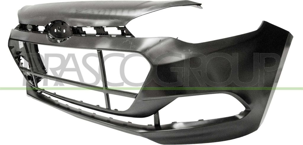 PRASCO Stoßstange Stoßfänger für HYUNDAI i20 Schrägheck (GB, IB) Glatt Schwarz HN2041001