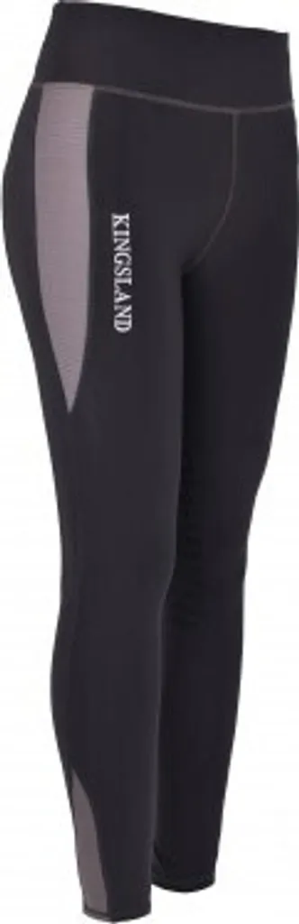 Pantalon d'équitation souple type legging stretch marron et noir M