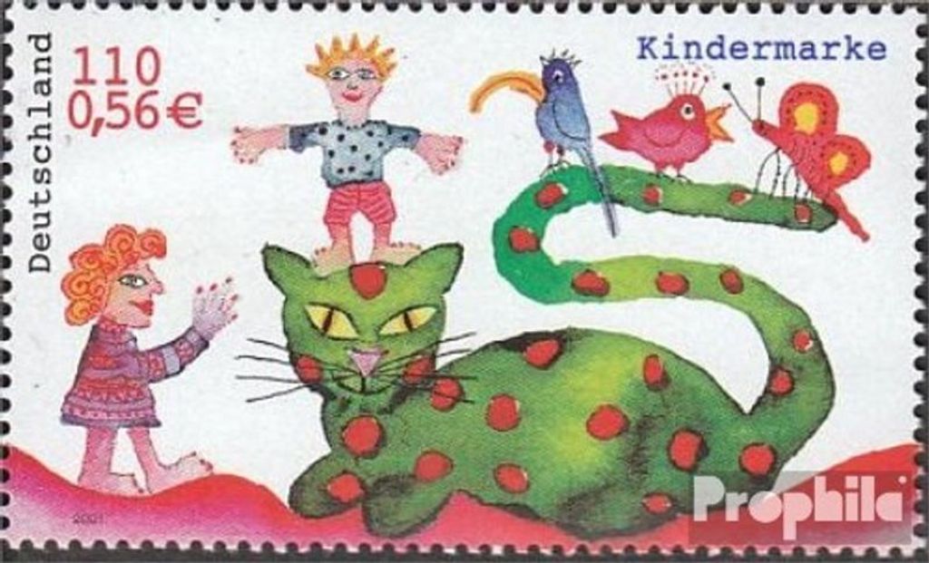 Briefmarken BRD (BR.Deutschland) 2001 Mi 2212 (kompl.Ausg.) gestempelt Für Kinder