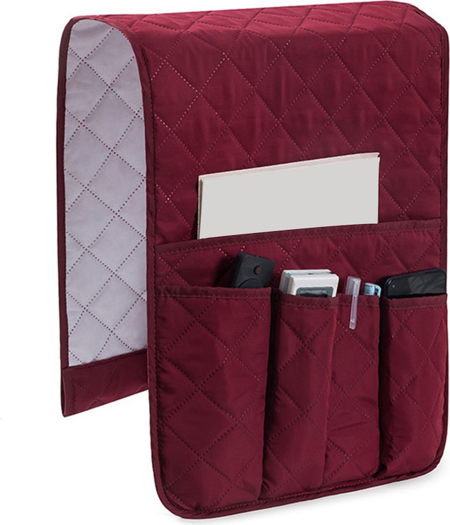 Sofa-Armlehnen-Organizer, Fernbedienungshalter mit Taschen, mehreren Fächern, einfach zu installierende Sessel-Caddy-Aufbewahrungstasche